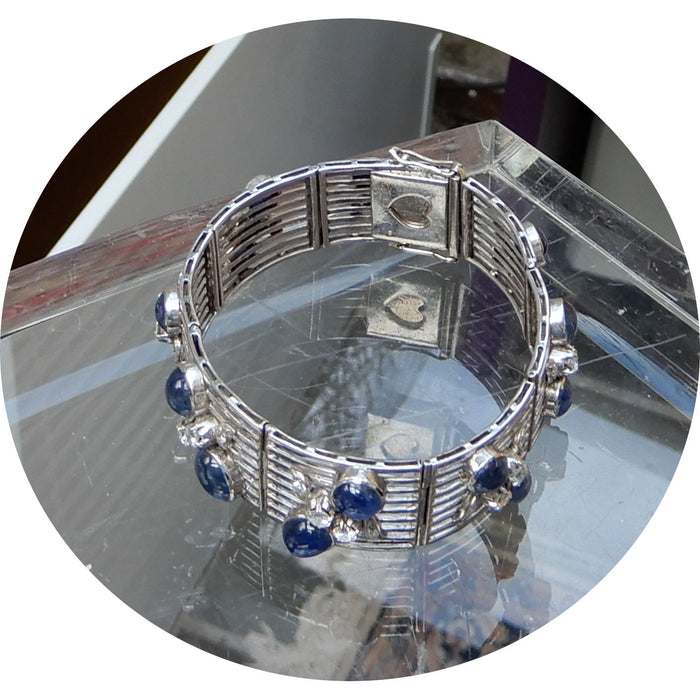 Armband, Saffier, Diamant