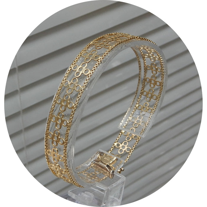 Armband, Opengewerkt, 14K Geelgoud