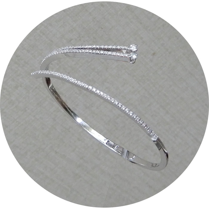 Armband, Diamant, 18Krt. Witgoud