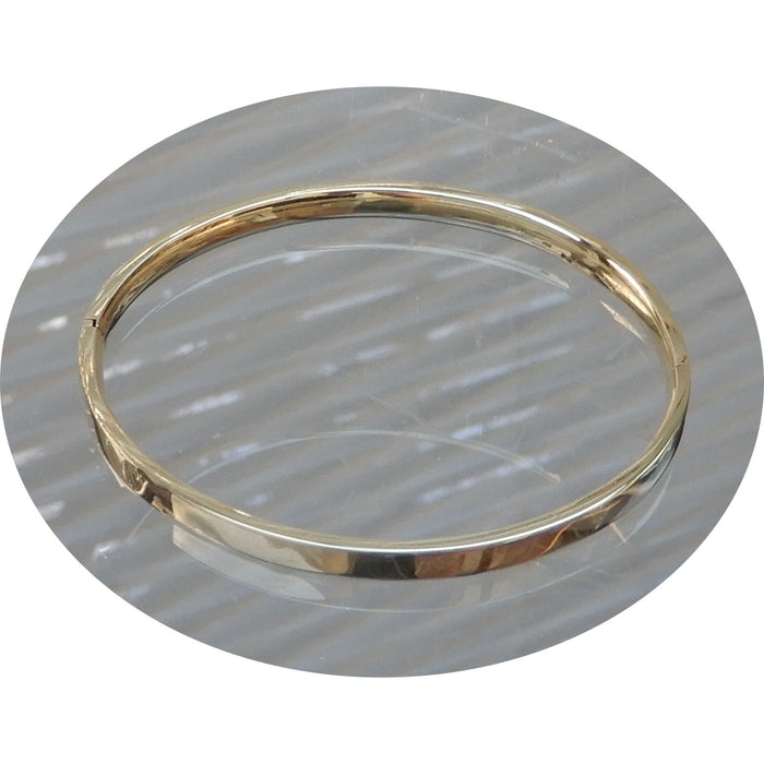 Slavenarmband, Strak, Glad, 14K Goud