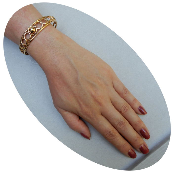 Armband, Infinity, 18K Goud, Vintage