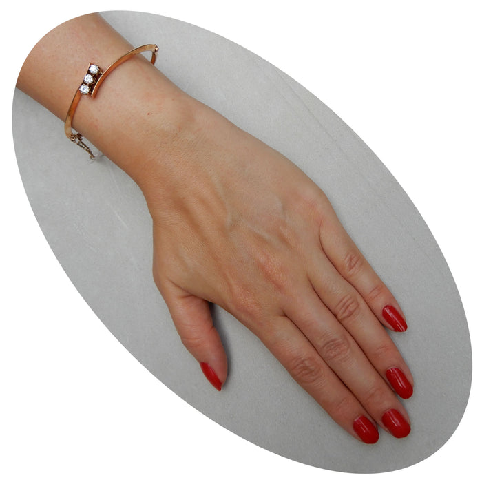 Armband, Diamant x 3, 14K Goud