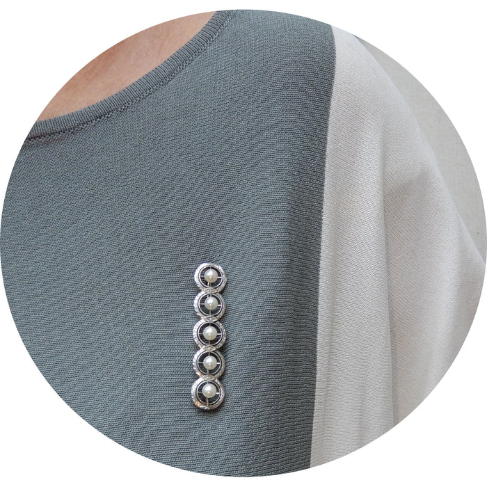 Staafbroche, Parel, 14K Goud