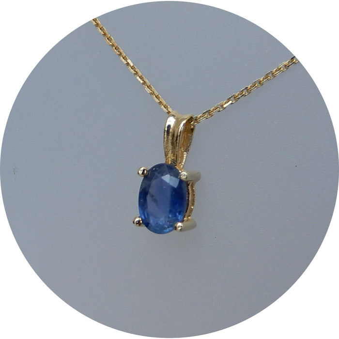 Set, Saffier, drie-delig, 14K Goud