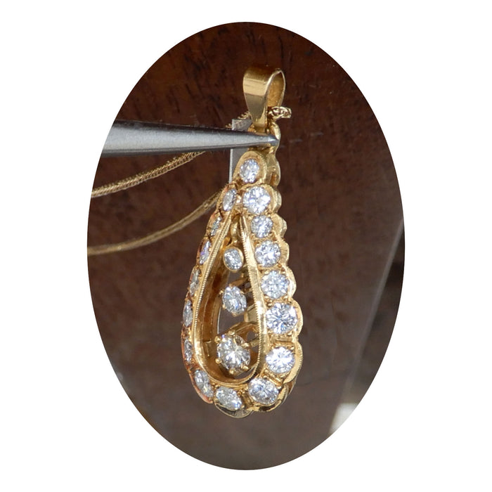 Hanger, Diamant, 18K Goud