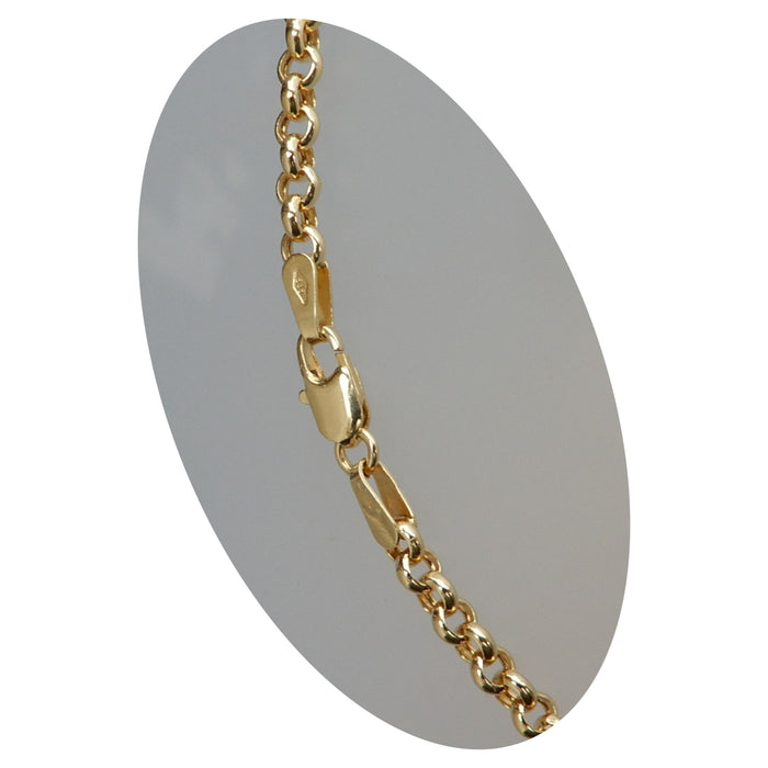 Schakelcollier, Jasseron, 14K Geelgoud