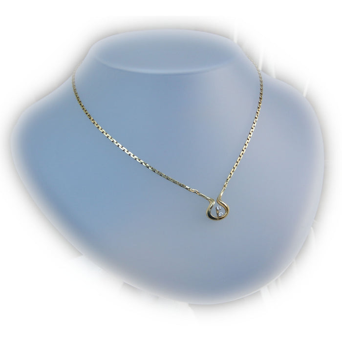 Hanger, Diamant, Omega, 14K