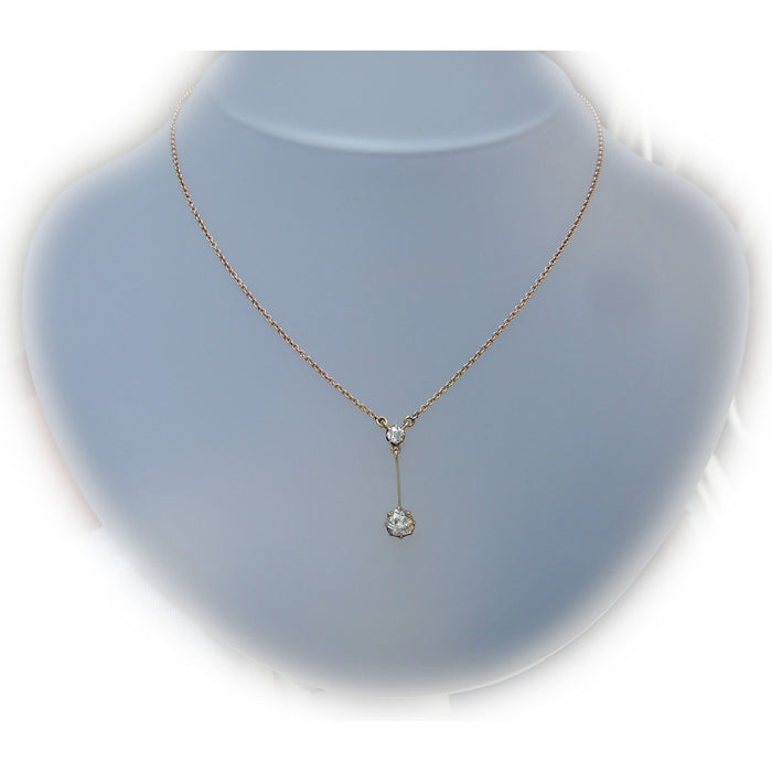 Hanger, Roosdiamant 14K, Vintage