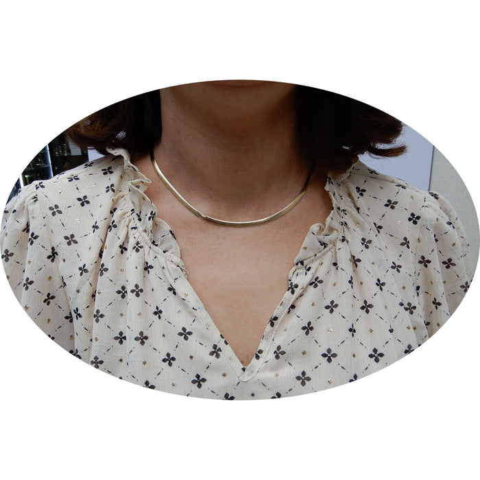 Collier, Omega, 14K Bicolor