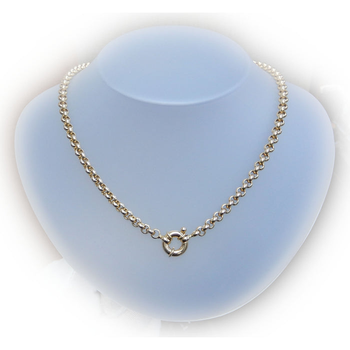 Schakelcollier, Jasseron, 14krt Goud