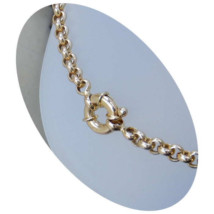 Schakelcollier, Jasseron, 14krt Goud