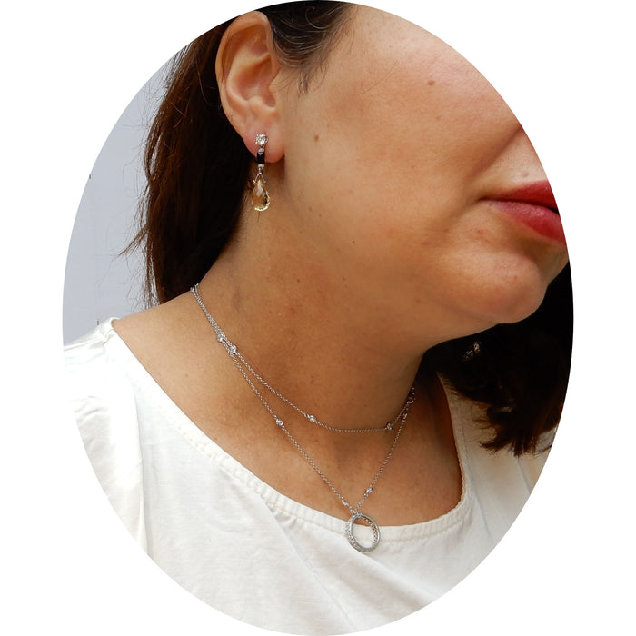 Collier, Diamant, Punti Luce, 18K