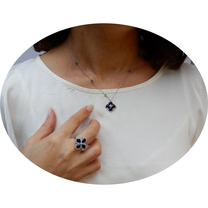 RECARLO, Hanger, Saffier, Diamant, 18K