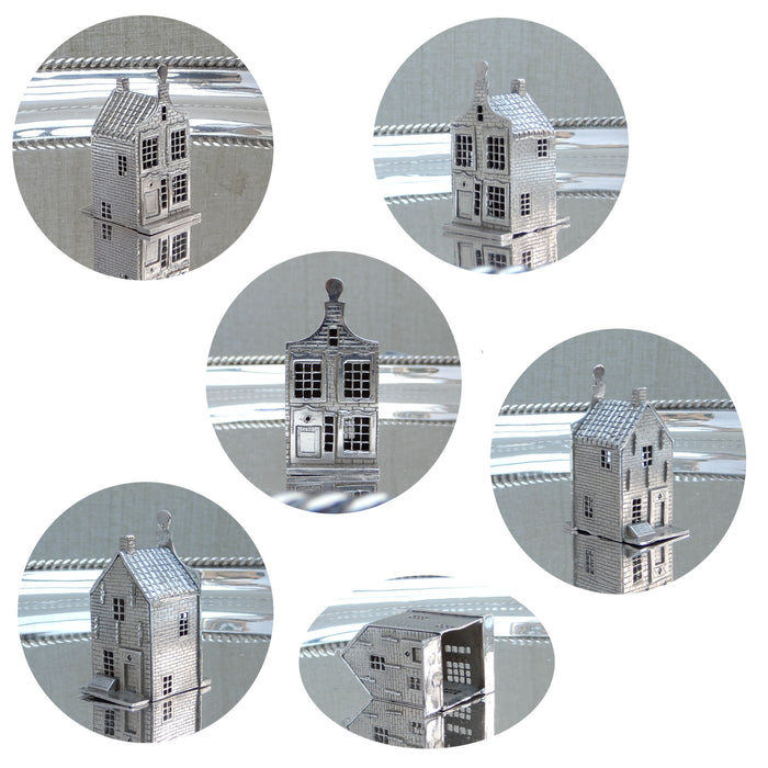 Miniatuur zilveren Zaans Huisje