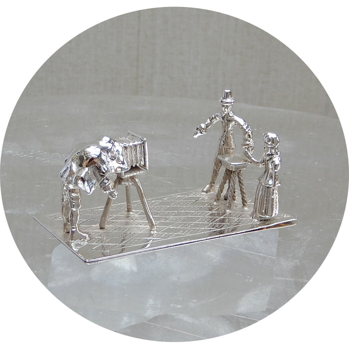 Fotograaf, Echtpaar, Miniatuur, Zilver