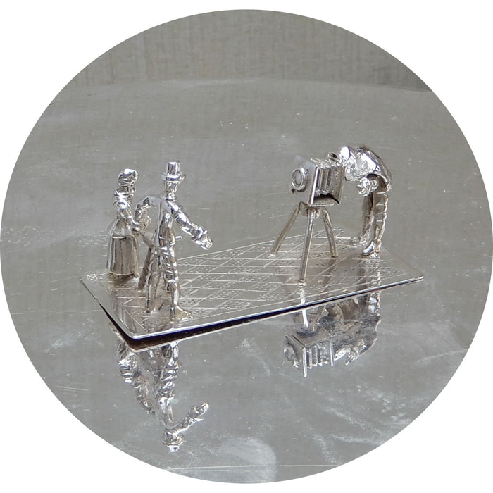 Fotograaf, Echtpaar, Miniatuur, Zilver
