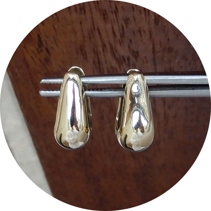 Creolen, Peervorm, 14K Geelgoud