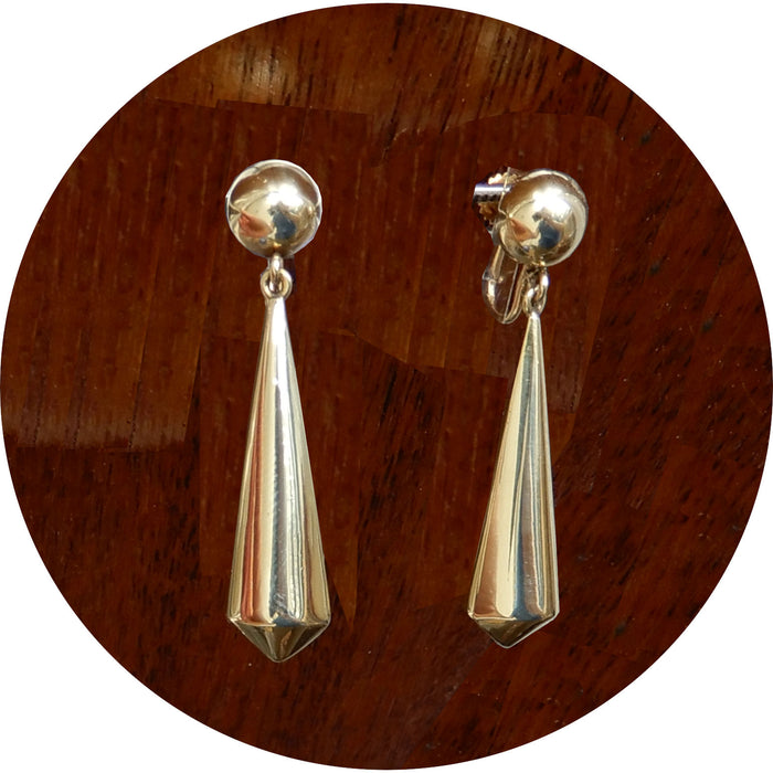 Oorhangers, Pegel, 14K, Vintage