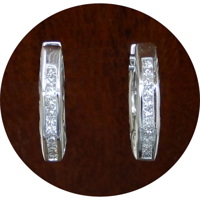 Creolen, Diamant, Octagon, 18K