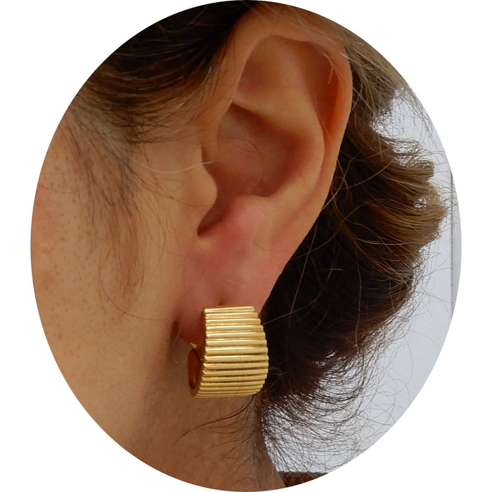 Oorbellen, 18K Geelgoud, Vintage