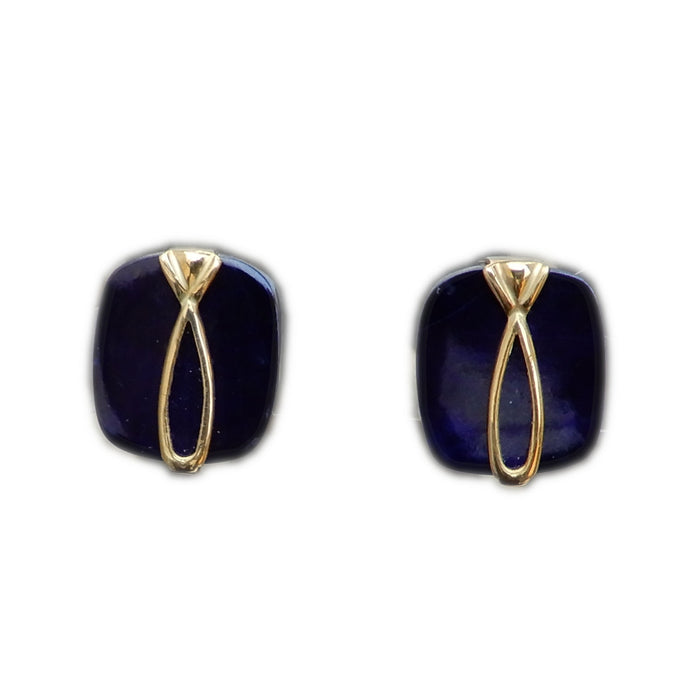 Oorknoppen, Lapis Lazuli, 18K Goud