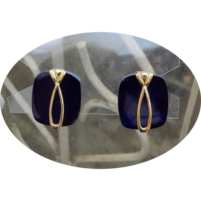 Oorknoppen, Lapis Lazuli, 18K Goud