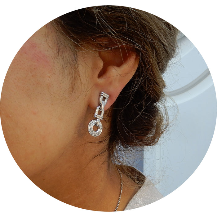 Oorhangers, Mariner, Diamant, 18K