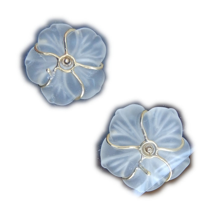 Oorknoppen, Bergkristal, Diamant, 18K