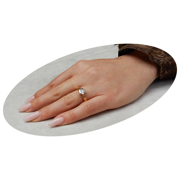 Ring, Solitair, 0,30 ct., 14K Goud