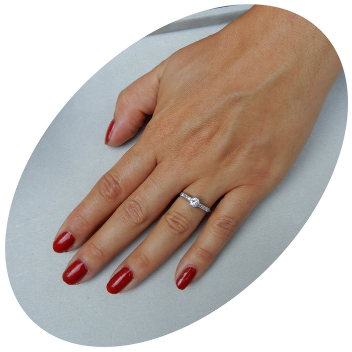 Rijring, Diamant, 18K/Platina, Vintage