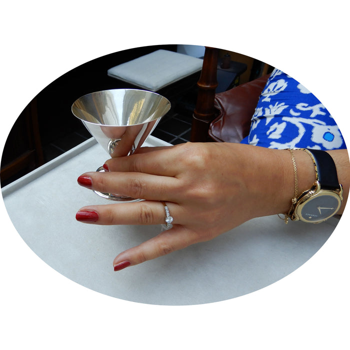 Rijring, Diamant, 18K/Platina, Vintage