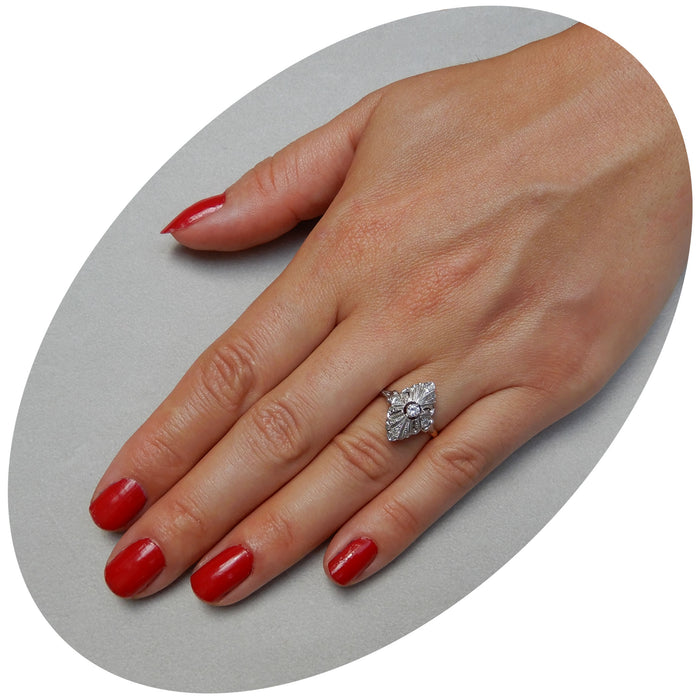 Ring, Diamant, Floraal, 14K