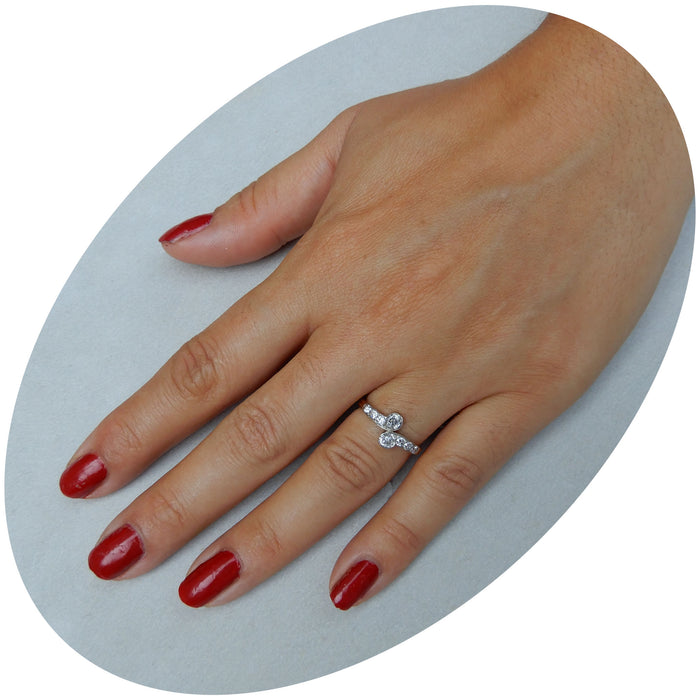 Slagring, Diamant, 18K, Vintage