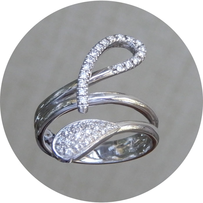 Ring, Diamant, Orient, 18K Witgoud