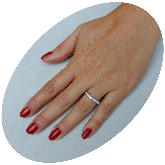 Ring, Diamant, Halve Alliance, 18K