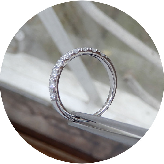 Ring, Diamant, Halve Alliance, 18K