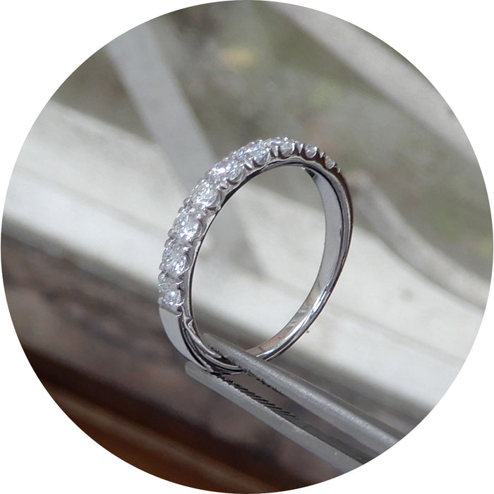 Ring, Diamant, Halve Alliance, 18K