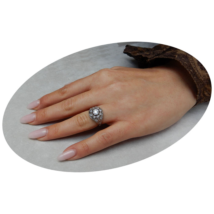 Ring, Diamant, Platina, Art Deco