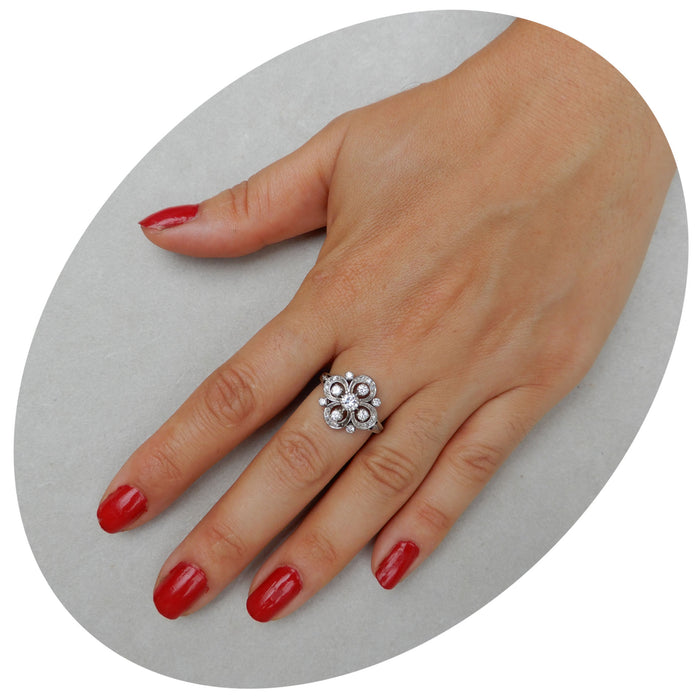 Ring, Diamant, Geometrisch, 14K