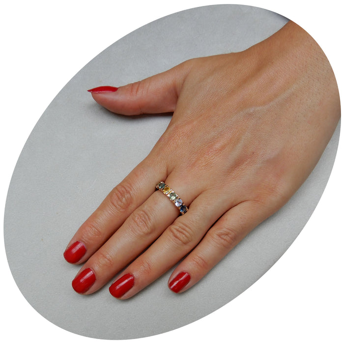 Ring, Alliance, Saffier Multicolor, 18K