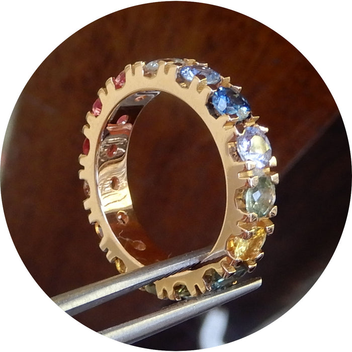 Ring, Alliance, Saffier Multicolor, 18K