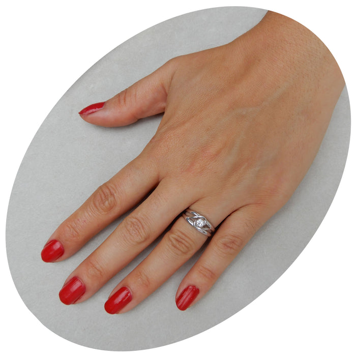 Bandring, Diamant, 18K
