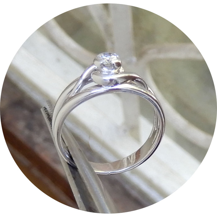 Bandring, Diamant, 18K
