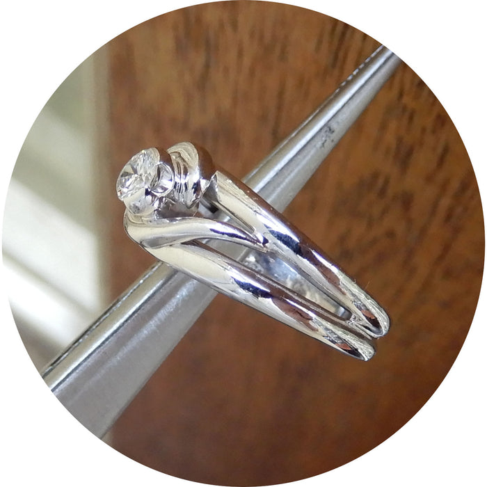 Bandring, Diamant, 18K