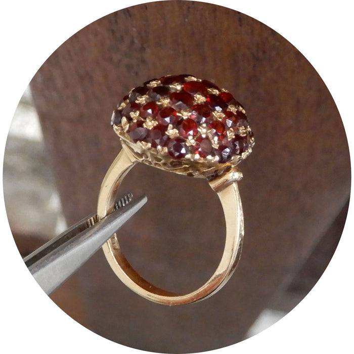 Ring, Pomegranate, 18K, Vintage