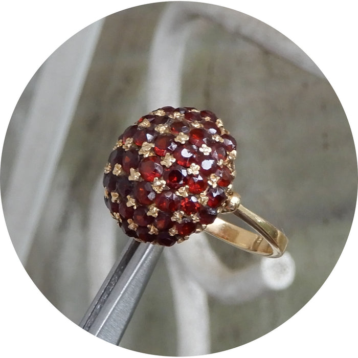 Ring, Pomegranate, 18K, Vintage