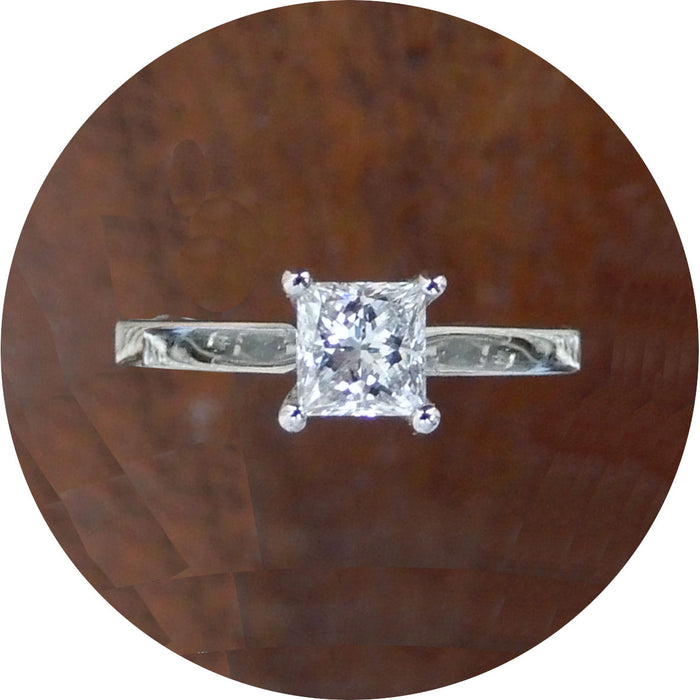 Ring, Diamant, Princess
