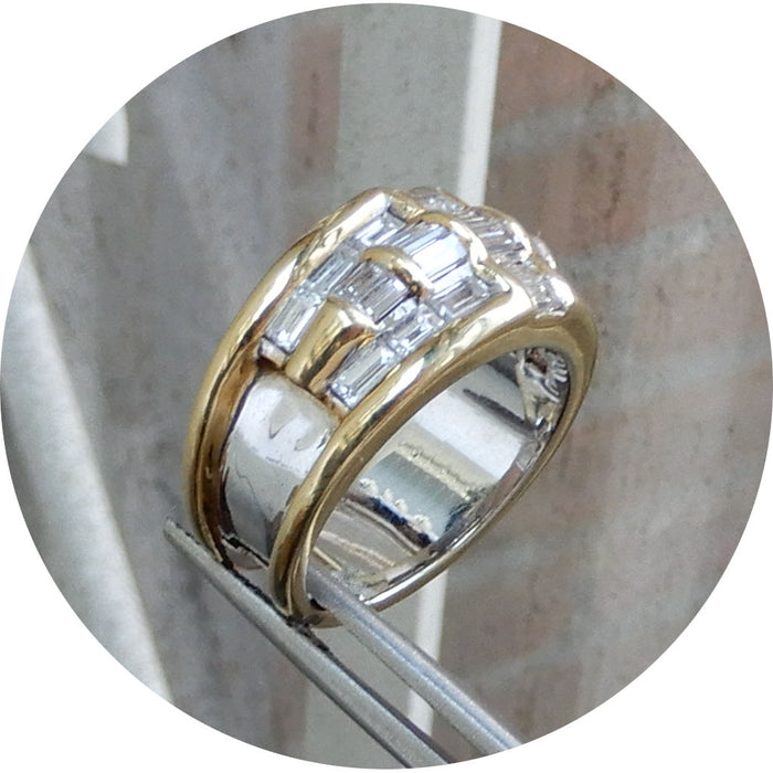 Band Ring, Diamant, 18K