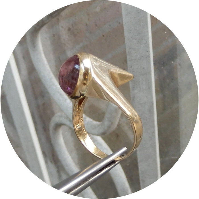 Ring, Toermalijn, 14K Goud