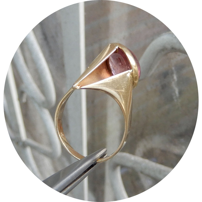 Ring, Toermalijn, 14K Goud